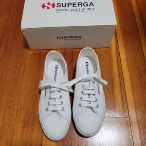 Superga White Canvas Sneakers